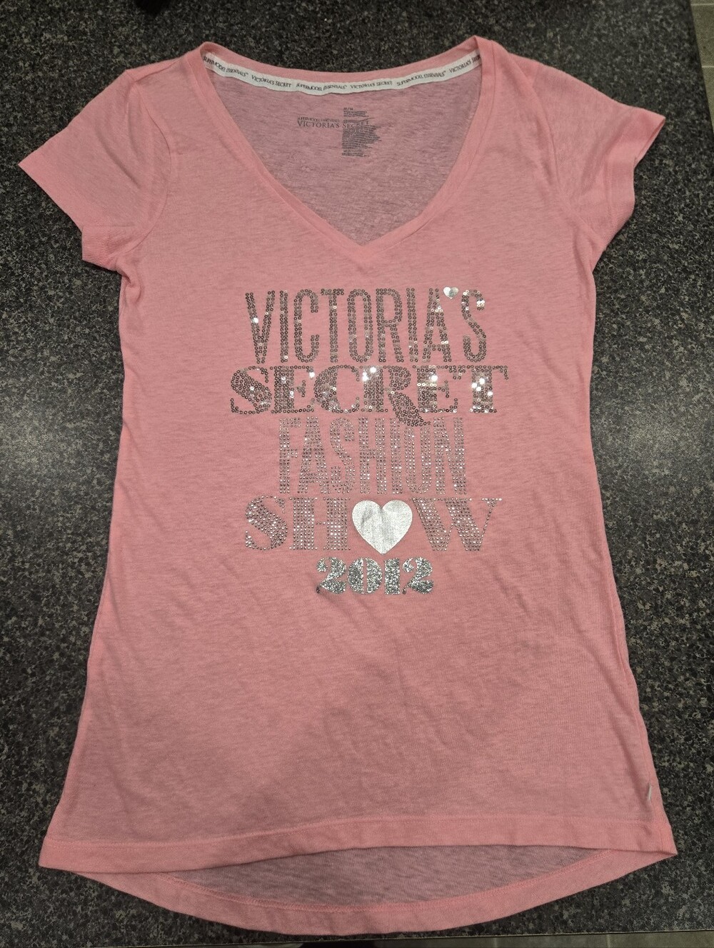 Victoria’s Secret Fashion Show 2012 Rhinestone Angel Wings Tee M